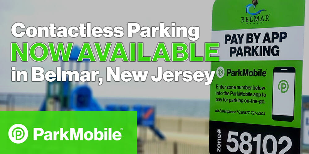 Belmar, NJ Contactless Parking ParkMobile