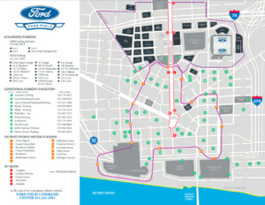 Ford Field Directions & Parking - Stadiums of Pro Football