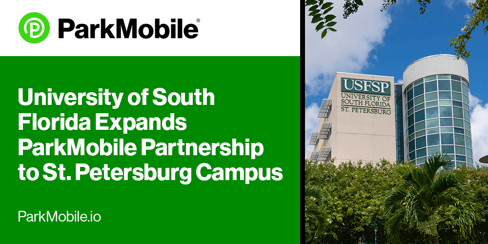 University of South Florida Expands ParkMobile Partnership to St. Petersburg Campus