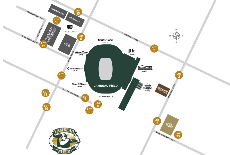 Breakdown Of The Lambeau Field Seating Chart