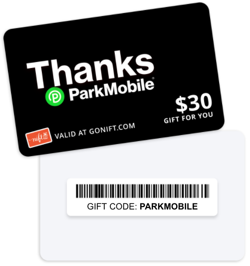 ParkMobile And Nift Gift Cards ParkMobile