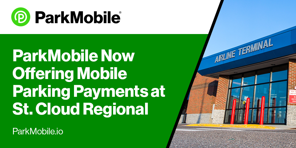 ParkMobile and St. Cloud Regional Airport Partner to Offer Contactless, Mobile Parking Payments for Airport Parking