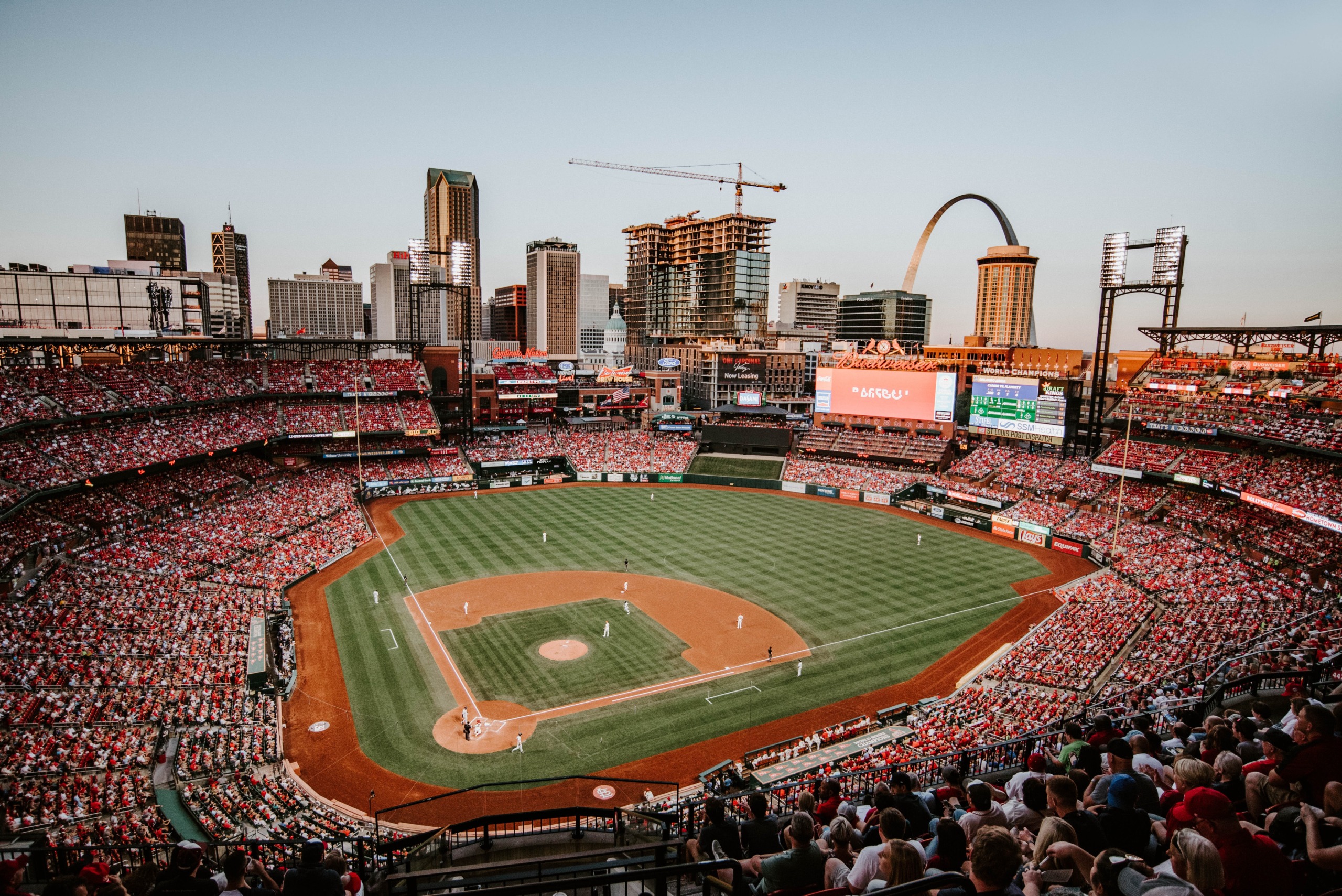 A woman was grazed by a stray bullet attending St. Louis Cardinals game at  Busch Stadium