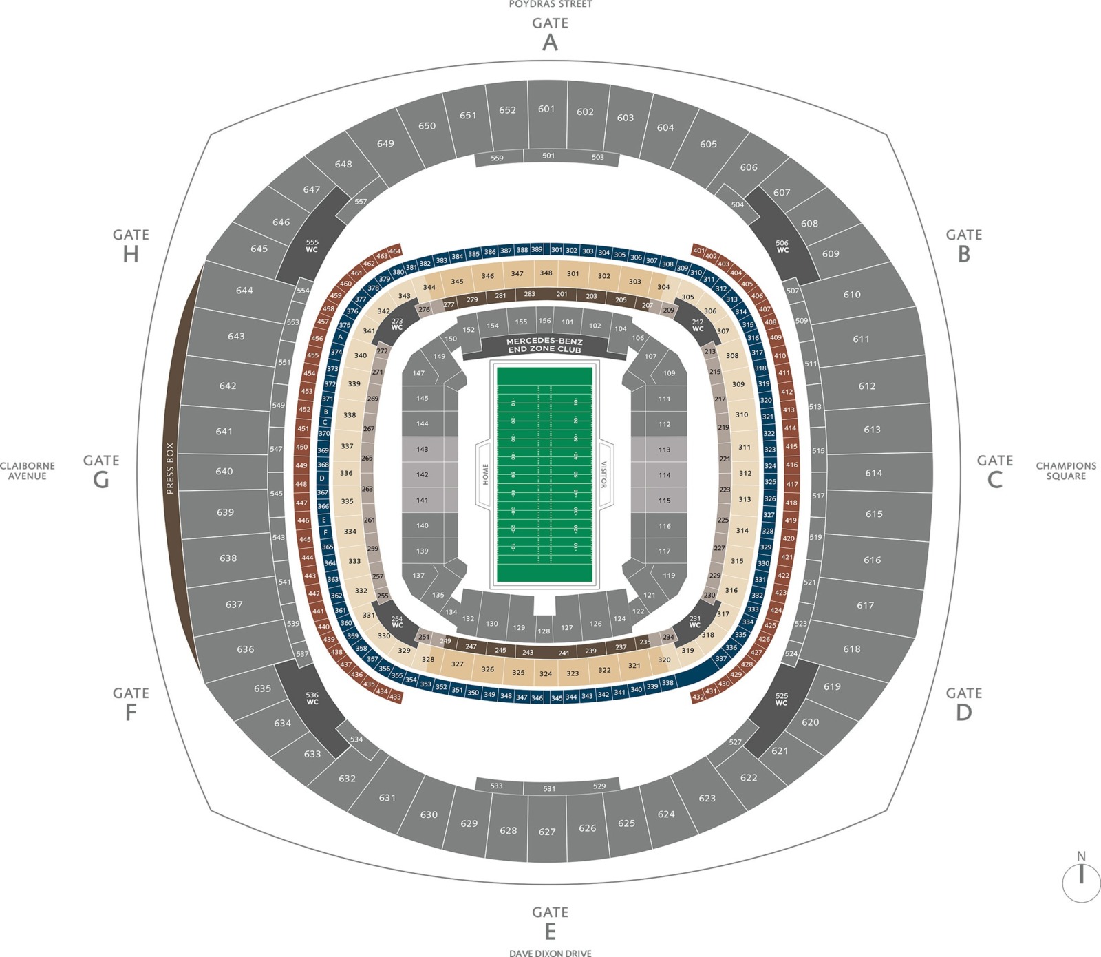 Meet Caesars Superdome, Home of the New Orleans Saints ParkMobile