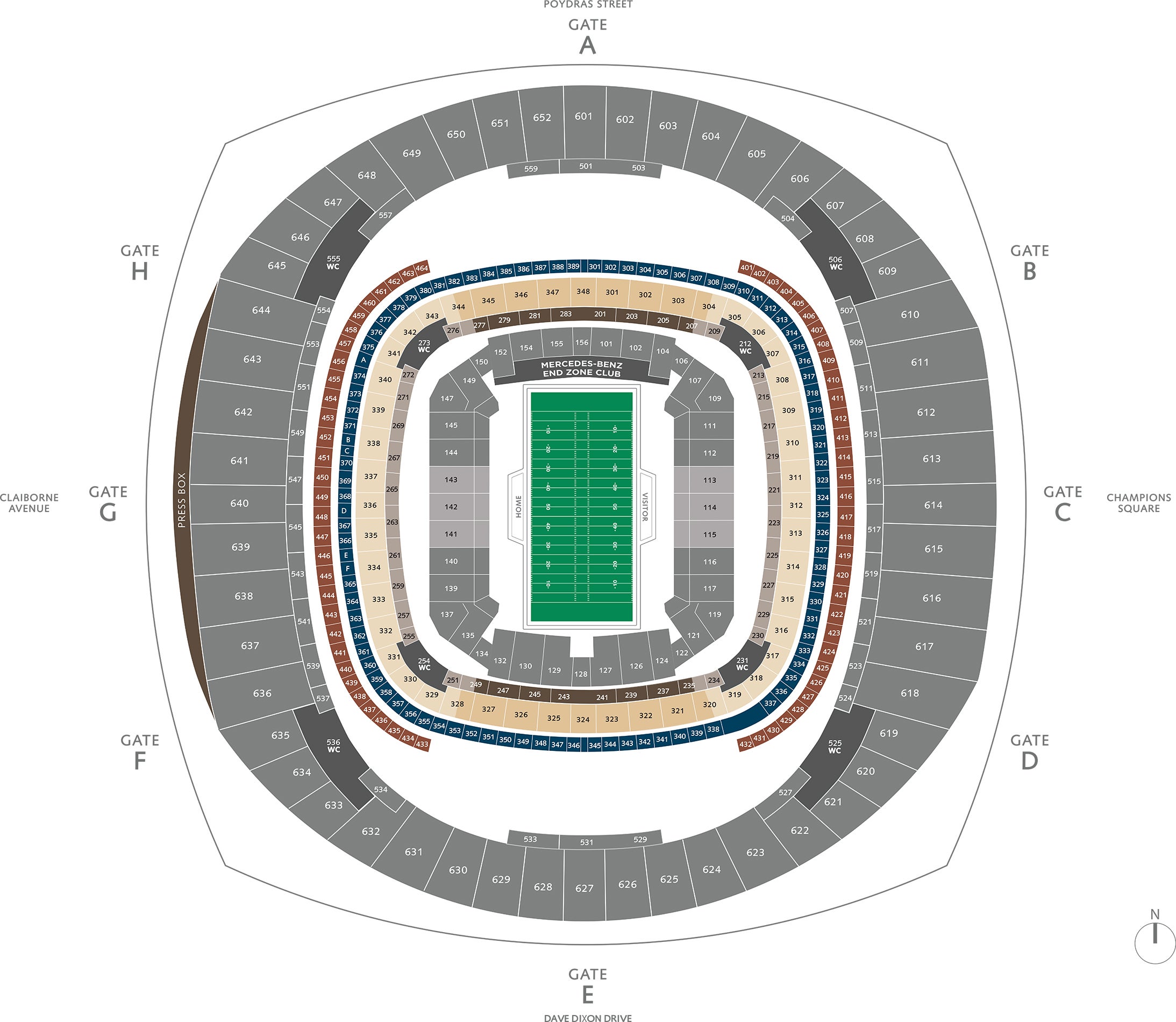 Caesars Superdome to host full capacity Saints games this season