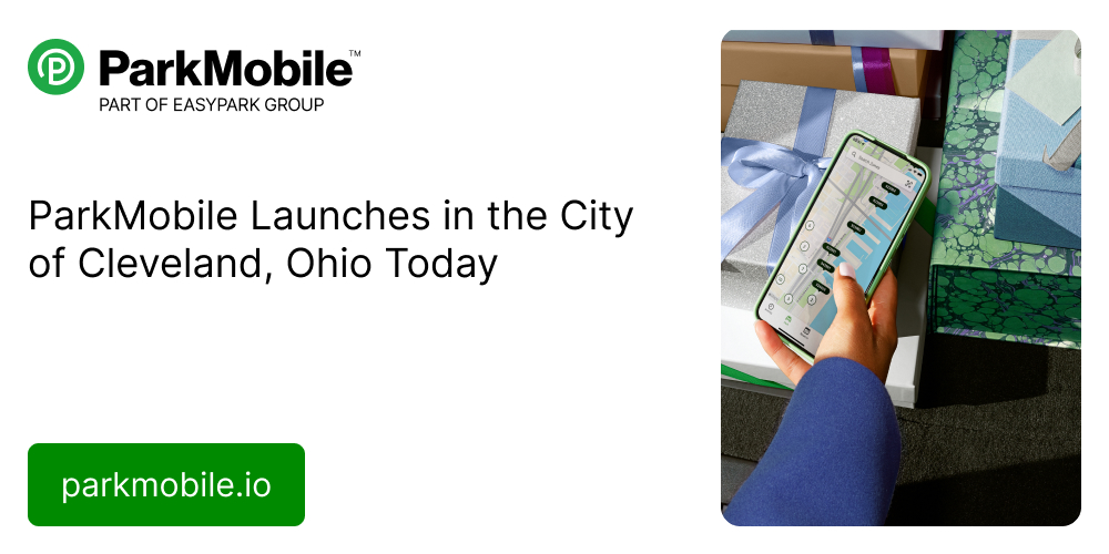 ParkMobile Launches in the City of Cleveland, Ohio Today