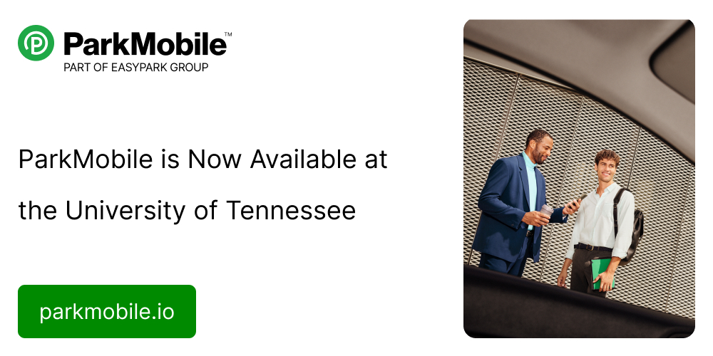 ParkMobile is Now Available at the University of Tennessee